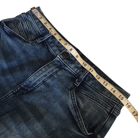 Simply Vera Vera Wang Women's Blue Stretch Straight Leg Pants Crop Jeans… - Picture 9 of 11